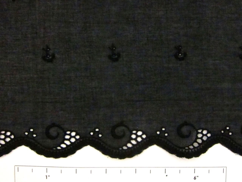 Embroidered Cotton Voile Eyelet1