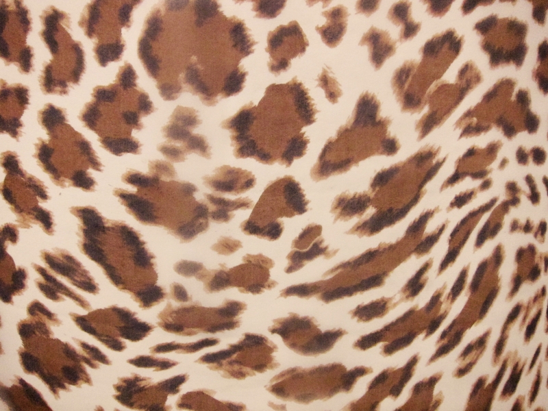 Silk Chiffon in Leopard Print0