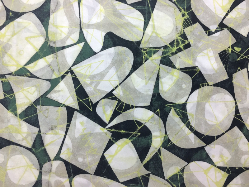 Cotton Broadcloth With Abstract Geometric Print0