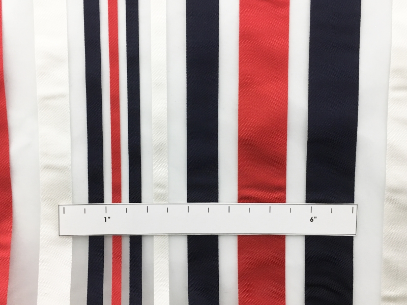 Viscose Blend Striped Organza1