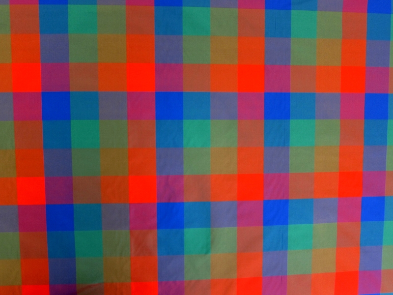 Silk Taffeta Check0