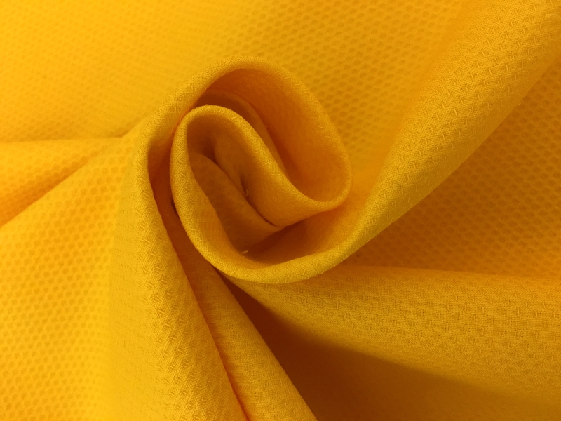 Italian Cotton Lycra Pique in Sunglow2