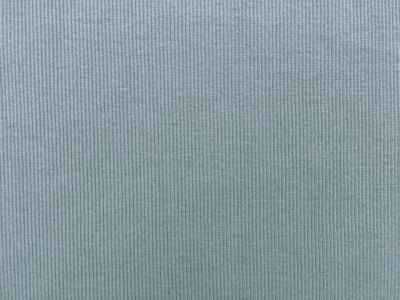 Japanese Cotton Rib Knit in Powder Blue0