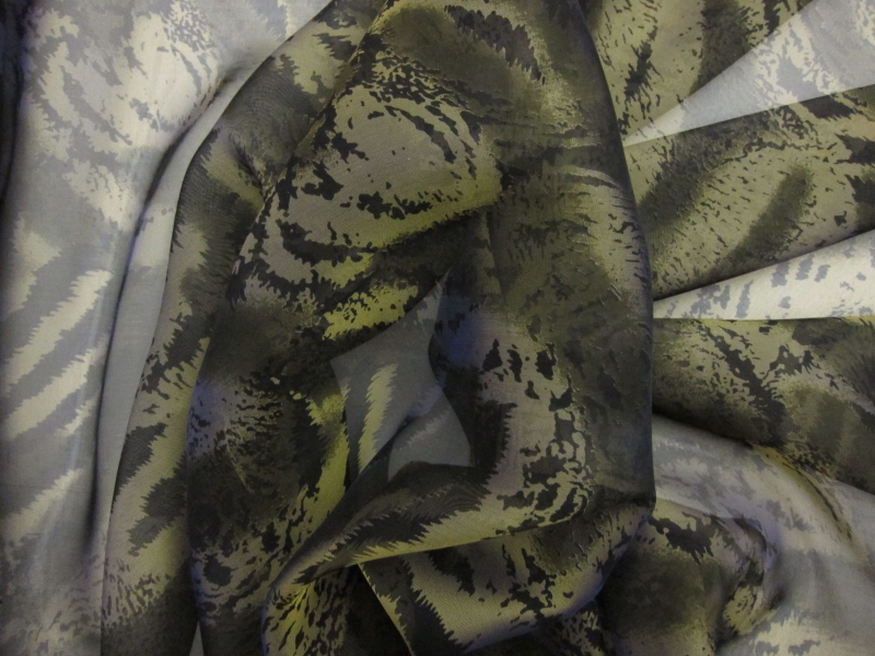Iridescent Silk Chiffon Print2