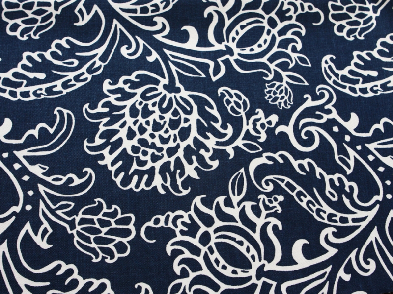 Cotton Canvas Floral Print0