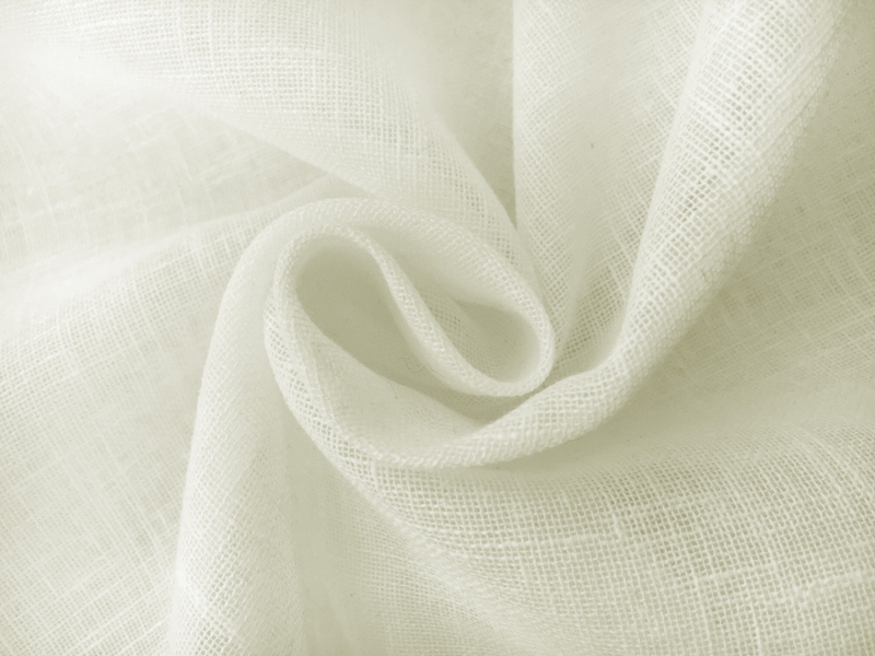 Extra Wide Poly Cotton Sheer Mesh in Ivory1