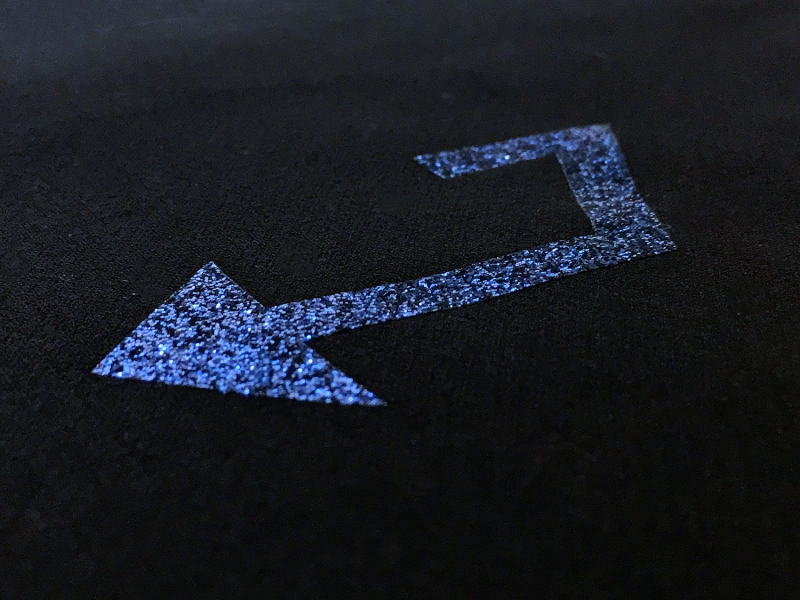 Heat Transfer Polyester Glitter Adhesive in Navy3