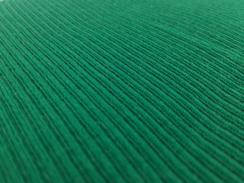 Virgin Wool Rib Knit in Emerald2