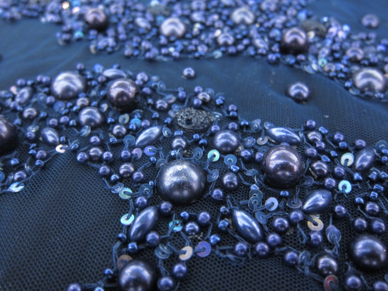 Beaded Novelty Tulle0