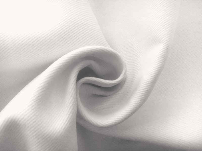 12oz Brushed Cotton Denim in White1