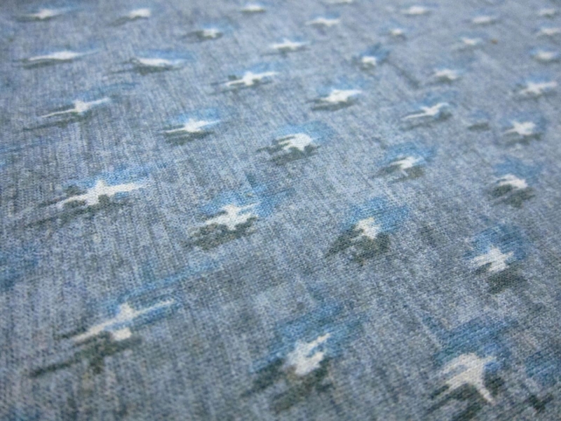 Organic Cotton and Hemp Ikat Print Knit2