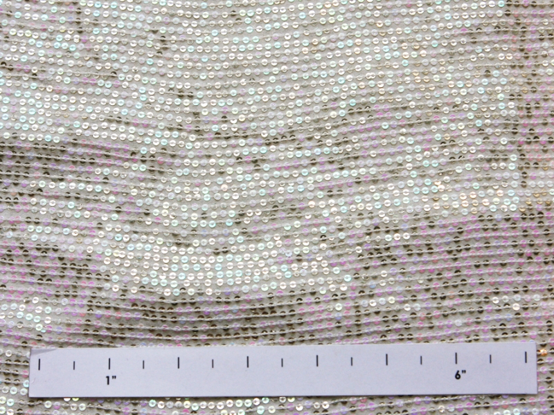 Sequins on Silk Chiffon1