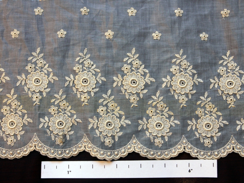 Cotton Embroidered Organdy0