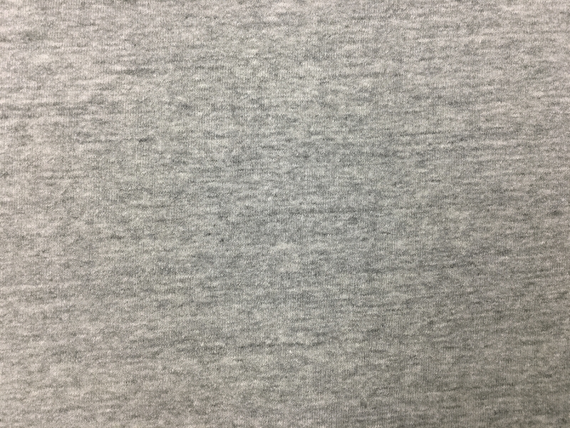 Japanese Cotton French Terry in Heather Grey0