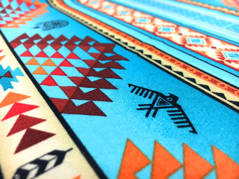 Cotton Print With Native Motif2