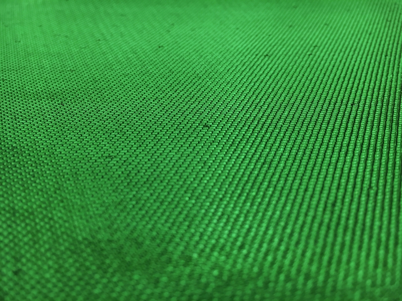 French Cotton Blend Metallic Twill in Green1