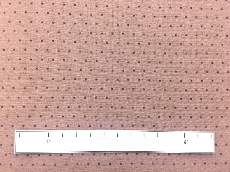 Japanese Cotton Woven Dots Novelty in Salmon Pink1