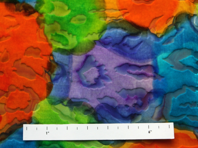 Silk Rayon Burnout Velvet1