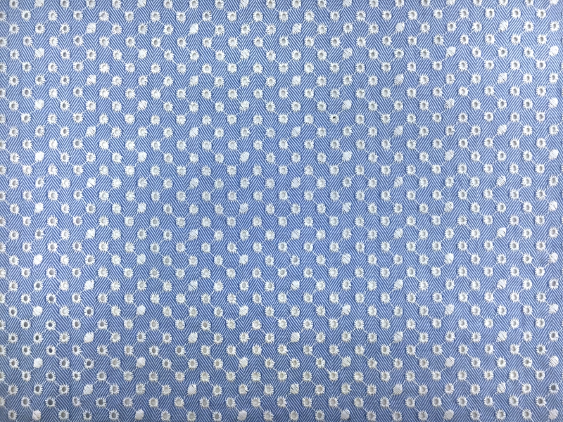 Japanese Cotton Eyelet over Herringbone0