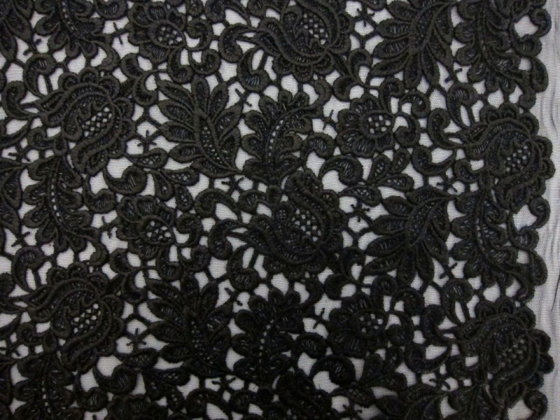 Coated Embroidered Tulle0