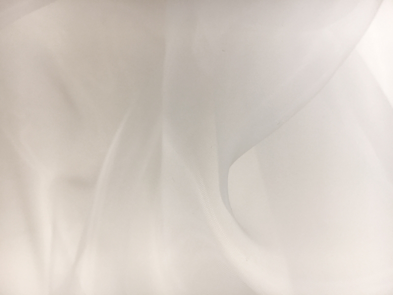 Japanese Polyester Extra Fine Organza in Off White0