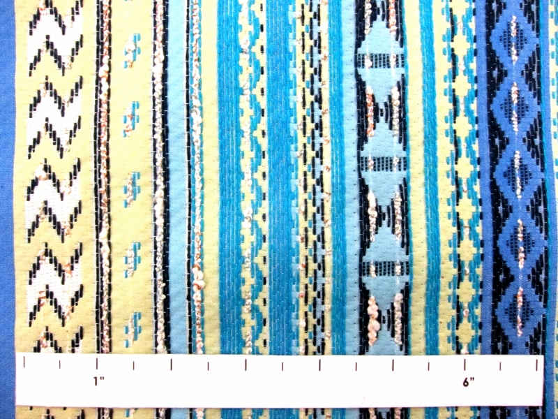 Poly Cotton Blend Ikat Brocade1