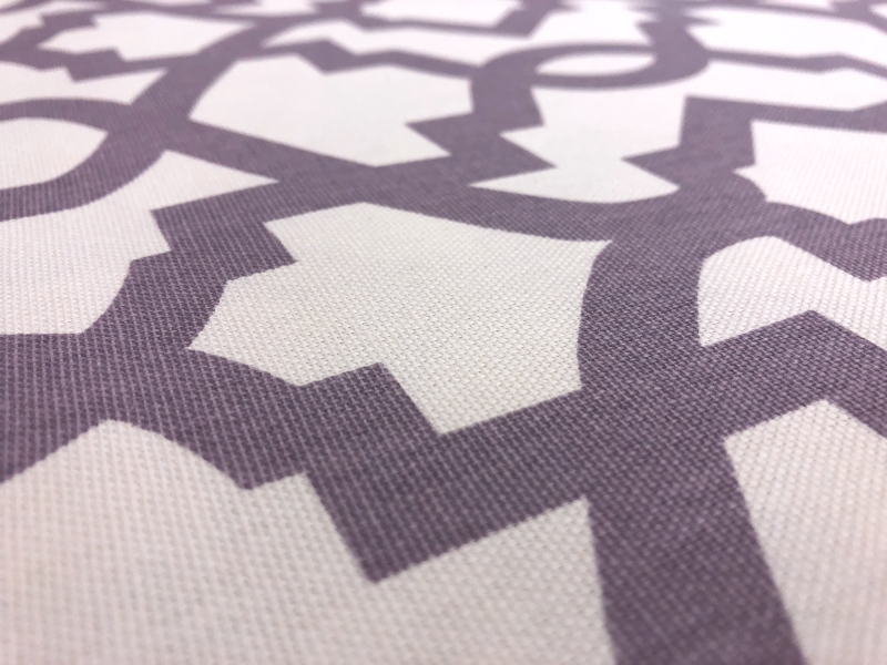 Lilac Imperial Trellis Cotton Canvas Print2