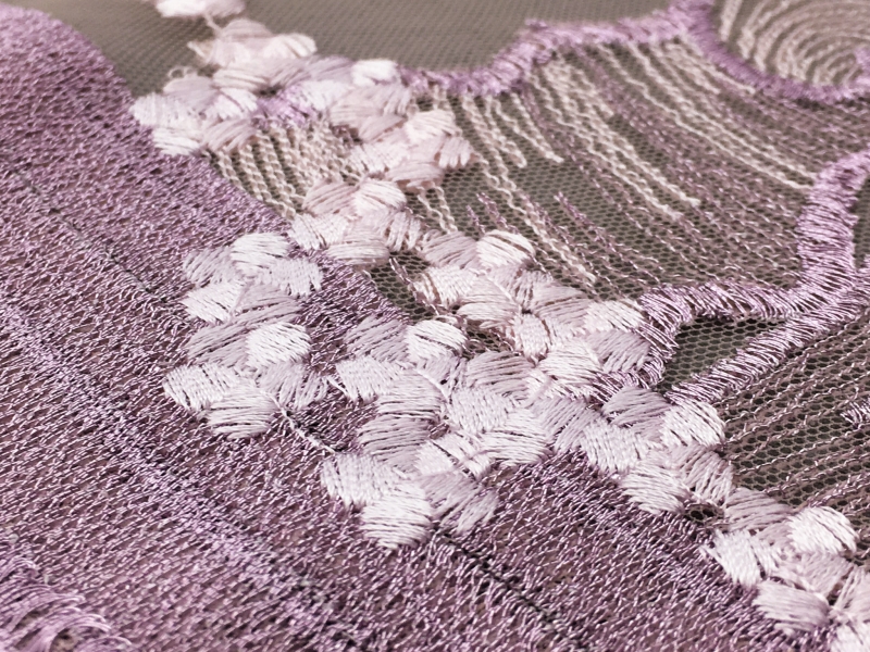 Metallic Embroidered Tulle Panel4