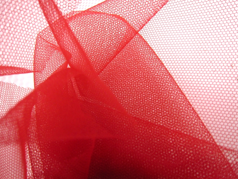 Italian Nylon Tulle in Sangue1