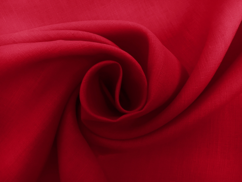 Irish Lightweight Linen in Red1