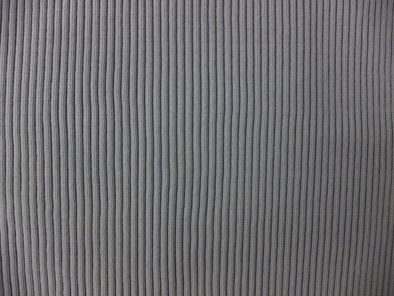 Nylon Rib Knit in Light Grey1