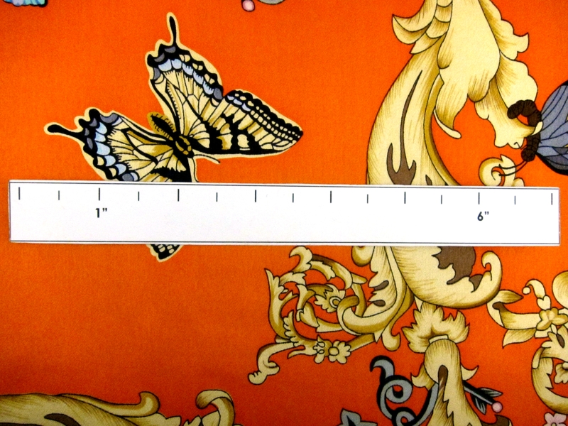 Silk Charmeuse in Butterfly Print1