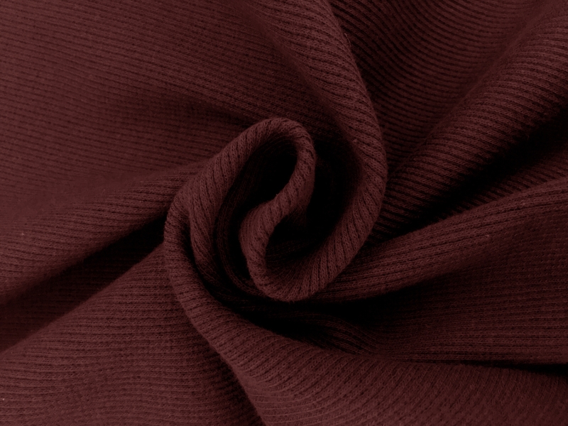 Japanese Cotton Rib Knit in Burgundy2