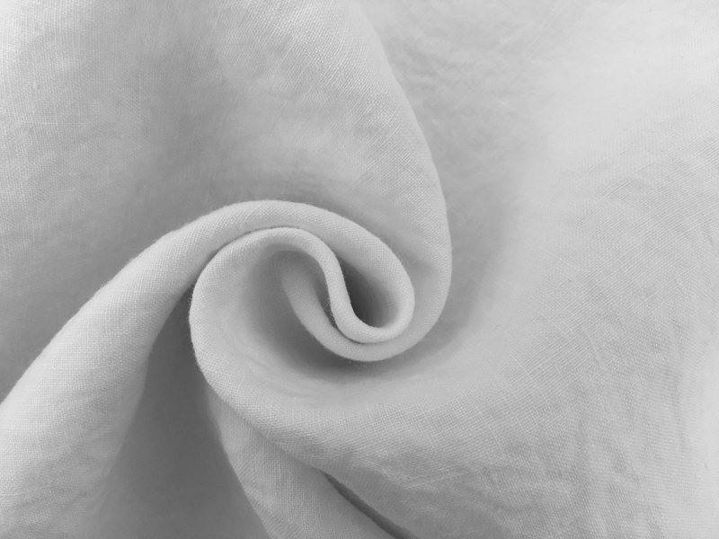 Stone Washed Linen in Oyster1