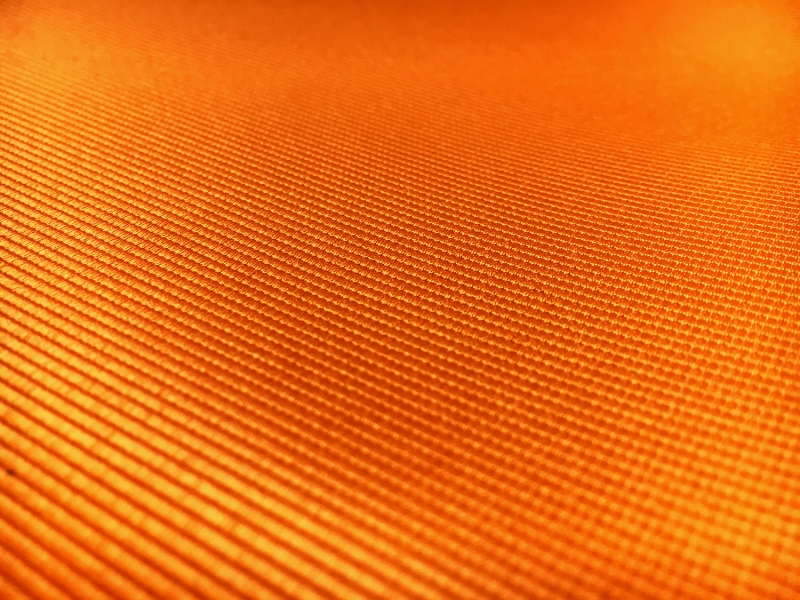 Polyester Faille in Tangerine1