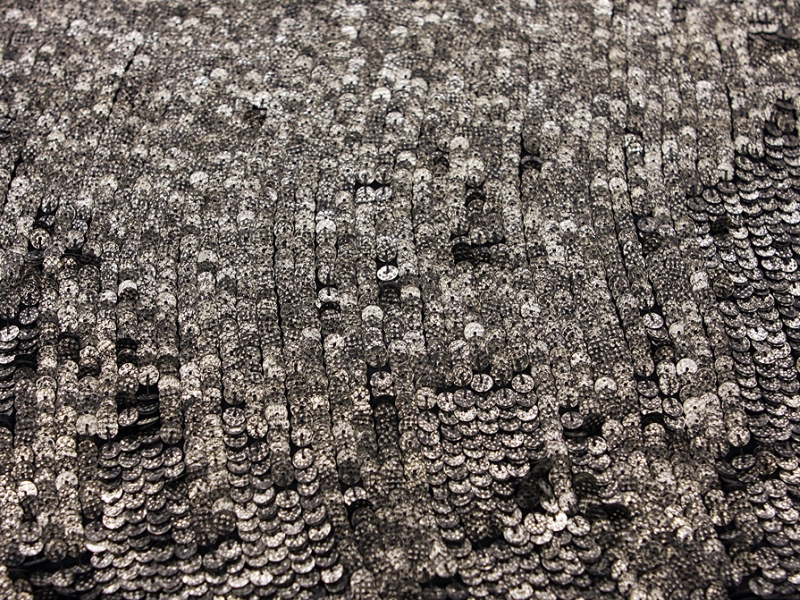 Novelty Sequins on Silk Chiffon0