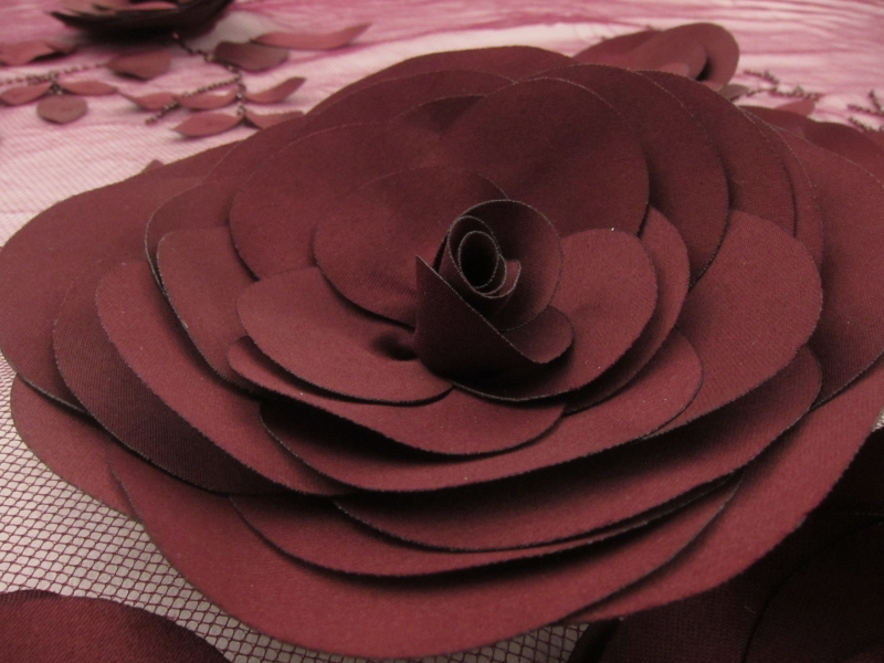 Flower Appliqué on Tulle Panel2