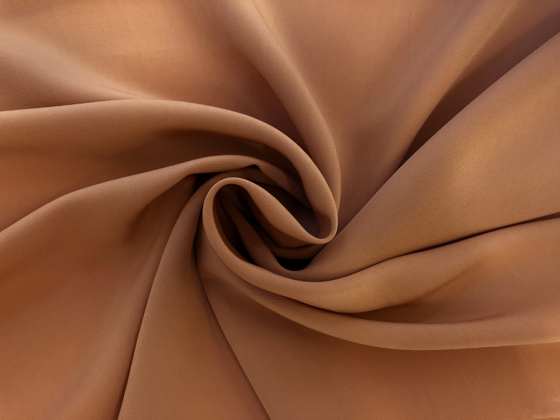 Polyester Powder Crepe De Chine in Copper1
