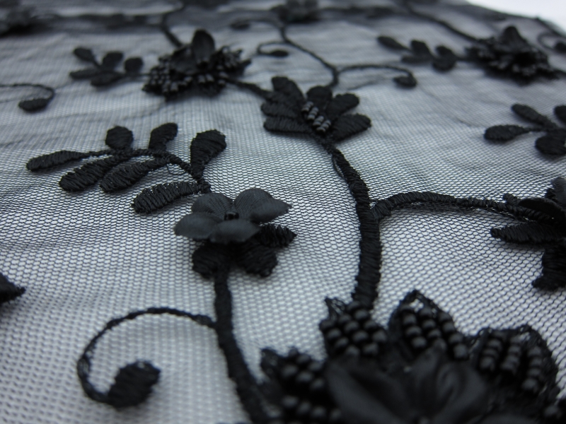 Embroidered Illusion with Appliqué and Beads3