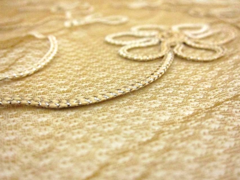 Metallic Ribbon Embroidered Souffle2