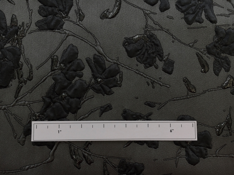 Metallic Floral Cloqué Brocade1
