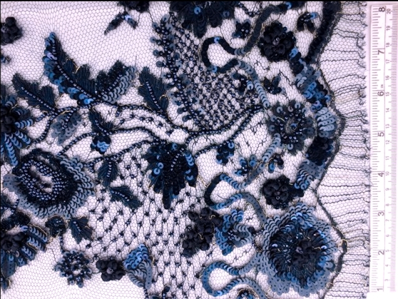 Beaded Chantilly Lace0