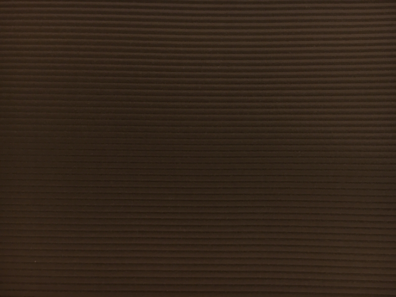 Italian Cotton and Acetate Ottoman in Brown 0