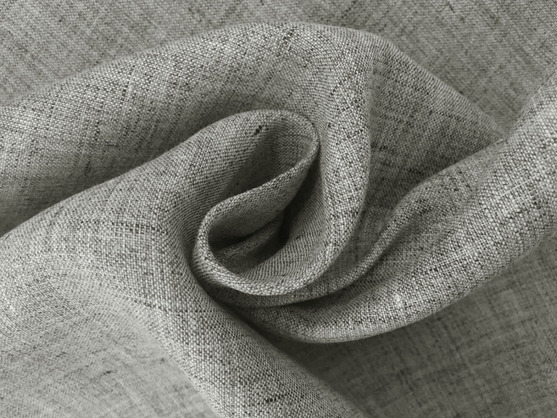 Italian Medium Weight Linen Two Tone in Grey1
