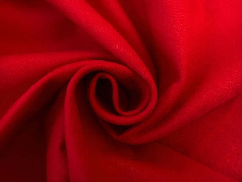 Cotton Flannel in Rich Red1