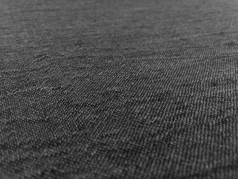 Crinkled Linen Gauze in Thunder0