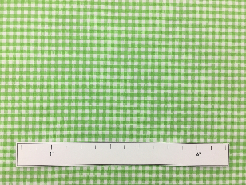 Carolina Cotton Gingham in Lime1