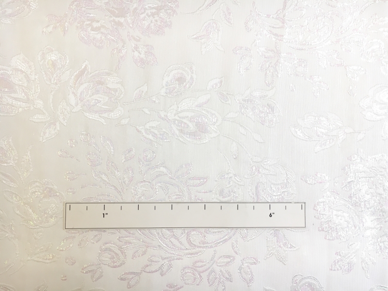 French White Brocade with Opalescent Roses2