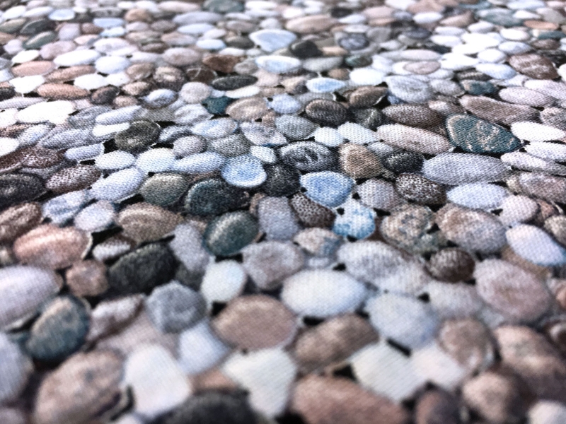 Cotton Broadcloth Print With Pebbles2