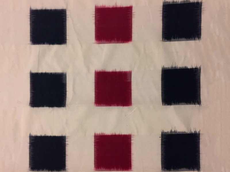 Cotton Ikat with Squares Pattern0